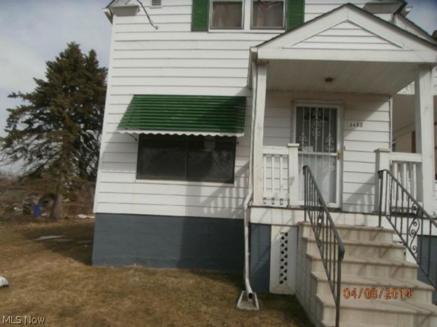 Larger than it Looks!  4 Bdrm 1.5 Bath 1273 Sq Ft Sided Colonial with 2 Car Detached Garage, Eat in Kitchen, Formal Dining Rm, Living Rm with Fireplace, Full unfinished basement and much more!  Needs some TLC but what a value!  Property is being Sold As-Is and is subject to HUD Guidelines 24 CFR 206.125