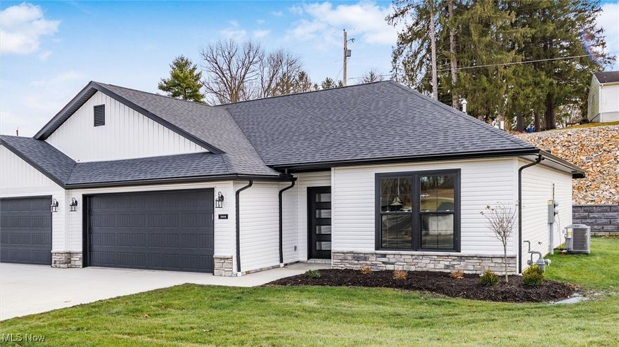 Brand new Northpointe Village condo, by Schlabach Builders, featuring 2 bedrooms and 2 bathrooms. The beautiful master suite offers comfort and style, while the open kitchen and living area boast Shrock cabinetry and abundant natural light with all new appliances. Enjoy a 2-car garage, exceptional finishes, and access to walking trails with benches. Conveniently located near the hospital, grocery stores, and numerous shopping destinations. Shrocks Cabinets, Ouartz calacatta Elysio counters, #794 Stain, October Mist Carpet in Bedrooms, Springfield Oak LVP in main areas. Finishes are attached to the MLS listing. Amazing outdoor space. Come check it out for yourself.