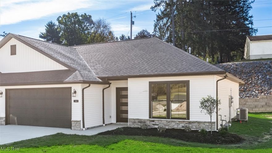 Brand new Northpointe Village condo, by Schlabach Builders, featuring 2 bedrooms and 2 bathrooms. The beautiful master suite offers comfort and style, while the open kitchen and living area boast Shrock cabinetry and abundant natural light with all new appliances. Enjoy a 2-car garage, exceptional finishes, and access to walking trails with benches. Conveniently located near the hospital, grocery stores, and numerous shopping destinations. Shrocks Cabinets, Ouartz calacatta Elysio counters, #794 Stain, October Mist Carpet in Bedrooms, Springfield Oak LVP in main areas. Finishes are attached to the MLS listing. Amazing outdoor space. Come check it out for yourself.