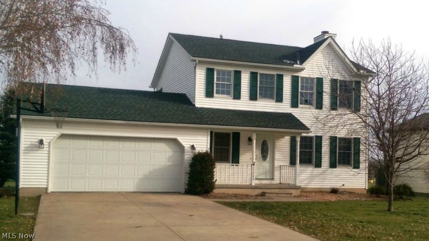 Well kept former Builder Model with a view of a Golf Course!  Brand new Stove, Refrigerator and built in Microwave oven.  Spacious Kitchen with an abundance of cabinet space and a Center Island or Breakfast Bar.  Heated Sun Room or Enclosed Patio with a Cedar-Vaulted Ceiling.  Large Living Room with a Fireplace that is Gas Log or Wood burning.  New Laminate Wood Floors in the Kitchen and in the Foyer.  Newer carpet in 2 bedrooms and the Living Room.  Master Bedroom with a Master Bath.  First Floor Utility Room and Half Bath.  Newer Roof in 2009.  Concrete Patio and a large Storage Shed.  Great house for the price!!!