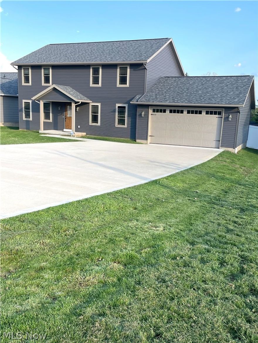 Immaculate, rare find in North Dover! Nearly new home quality built by Lawver Homes. 4 bearoom, 2.5 bath two story home with tons of natural light!
Flowing, open floor plan with poplar trim throughout. LVP flooring and recessed lighting.
Kitchen has granite counters with a center island, a walk in pantry, and high quality Creekside cabinets with soft close feature. Stainless steel appliances. Main floor laundry room. Sliding glass doors in living room leads to the 14x11 rear deck.
Huge backyard sits on almost a half acre. 6 foot high white vinyl privacy fence wraps around almost the entire backyard making it a great place for kids, dogs, and just privacy in general.
Upstairs features generously sized bedrooms.
Walk in closet in the master bedroom with double sinks, quartz counters, and a 5' walk in shower in the master bath. Full, 12 course basement stubbed in for additional bathroom. 2 car attached garage with opener, hot and cold water.
Conveniently located in North Dover, just minutes from I-77. This property has a very rural feel while being ultra close to town. Walking distance to Dover park. duck pond. and Dover pool. This home truly has it all! Come take advantage of this great opportunity before it's gone!