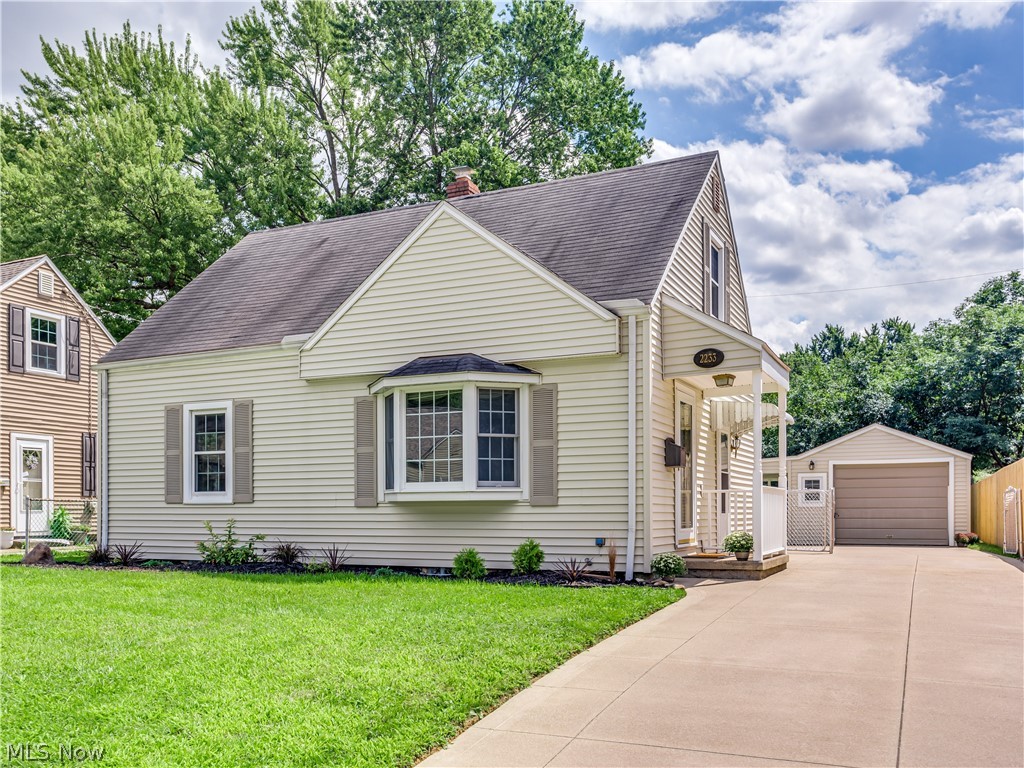 You will fall in love with this immaculate Cape Cod! Beginning with the spacious living room that offers a picturesque bay window, a sun-lit kitchen that features all appliances, two first floor bedrooms with sparkling hard wood flooring, to the fantastic second floor that includes a master bedroom with ensuite bath with jetted tub, and another multi-purpose room. A lower level rec room provides even more living space. New carpeting throughout, replacement windows in 2005, updated A/C, new motor in furnace, trendy kitchen flooring, neutral colors and lots of storage are some of the extras you will enjoy. The charming back yard includes a large covered patio. There is a lot here for the money. The market is hot. Do not miss your chance to preview this lovely home. Call for your private showing today.