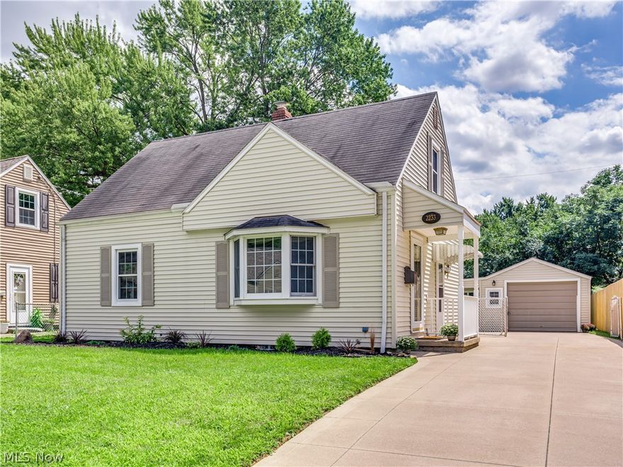 You will fall in love with this immaculate Cape Cod! Beginning with the spacious living room that offers a picturesque bay window, a sun-lit kitchen that features all appliances, two first floor bedrooms with sparkling hard wood flooring, to the fantastic second floor that includes a master bedroom with ensuite bath with jetted tub, and another multi-purpose room. A lower level rec room provides even more living space. New carpeting throughout, replacement windows in 2005, updated A/C, new motor in furnace, trendy kitchen flooring, neutral colors and lots of storage are some of the extras you will enjoy. The charming back yard includes a large covered patio.  There is a lot here for the money.  The market is hot.  Do not miss your chance to preview this lovely home.  Call for your private showing today.