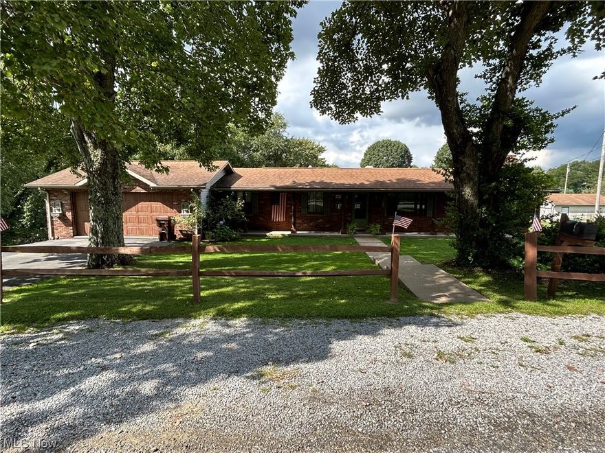 Welcome to this Ranch style home featuring 3 bedrooms and 2 full baths, with an additional room in the finished basement currently being used as a 4th bedroom.  There are hardwood floors throughout most of the house, including under the carpeted master bedroom.  The eat in kitchen features stainless steel appliances and granite countertops.  The first floor bathroom has a tile surround jacuzzi tub/shower.  In the finished basement, you can enjoy entertaining in the large rec room which features a wood burner and access to the back patio.  Also included in the basement is a large bonus room currently used as a bedroom.  Off of this room is the 2nd full bathroom which features a tile surround shower.  There is a 2 car garage attached, and a 3rd garage accessible from the back of the house.  This house also features a 22 x 11 workshop next to the 3rd garage.  Enjoy the outdoors on the 3 tier deck leading down to the fenced in, in-ground pool.  Updates include: new well pump, new water holding tank, new pool liner, washer/dryer 1 yr old, kitchen appliances 2 years old, granite counter top 1 yr old, hot water tank 3 years old, new bathroom in basement, new pool liner.  Call for your showing, before it's too late!