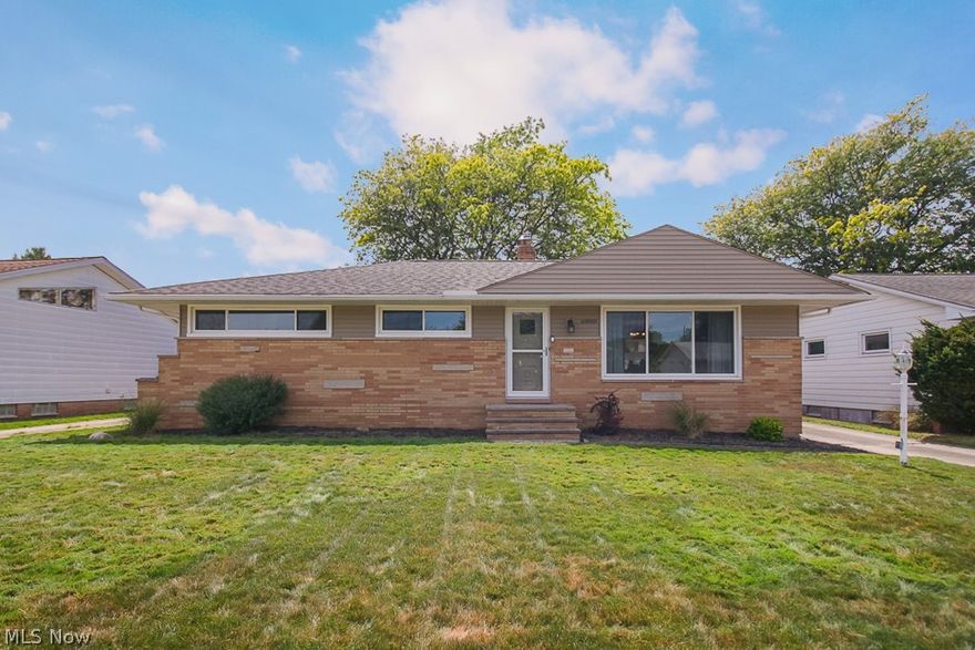 Absolutely Gorgeous 3 Bedroom 1.5 Bath Ranch Located On A Quiet Street In Parma Hts!! This Lovely Home Features Newer Vinyl Windows & Vinyl Siding (2018) Newer LED Lighting & Freshly Painted Throughout!  Entertain Friends & Family In The Huge Kitchen Which Opens To The Dining Room & Offers Newer LVT Flooring, Breakfast Bar, Plenty Of Cabinets & All Appliances Stay! Spacious 19X15 Living Room Boasts Newer Carpet & Plenty Of Room To Relax & Unwind! Updated Full & Half Bath Includes Newer LVT Flooring, Toilets, Tub Surround, Pedestal Sink & Vanity (2021) Three Nice Sized Bedrooms With Newer Carpet & Plenty Of Closet Space Round Out The First Floor!! The Lower Level Giant Finished Rec Room Has Tons Of Room For Get Togethers As Well As Ample Cabinet Storage!! Also Included Are Glass Block Windows, Updated Electric, Newer Furnace/Central Air (2019) Hot Water Tank (2014) Extra Fridge Stays! Covered Back Patio, Partially Fenced Yard And 2.5 Car Garage!! This Fantastic Home Has Everything! It's