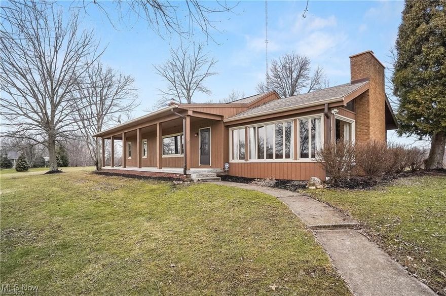 Welcome to this stunning updated ranch! This home situated on 2.21 acres offers an open floor plan with a
spacious eat-in kitchen and a huge living room featuring vaulted ceilings and a cozy wood-burning fireplace. Adjacent to
the kitchen, the family room provides a peaceful retreat, with views of the pond/lake that make it the perfect place to
relax. Boasting 2 generously sized bedrooms and a luxurious full bath with a walk-in shower, this home combines comfort
and style. Enjoy a private hot tub room with a wall of windows that overlooks the expansive backyard. The partially
finished basement offers additional living space, including a full bath and egress window. The massive 3-car garage is
perfect for all your storage needs, and recent upgrades include a new furnace and hot water tank (2023), a new garage
roof, door openers, and garage cement (2022), and new windows (2012). Tenant lease is not up until October 2026. tenant pays all utitlies and 2k rent a month!