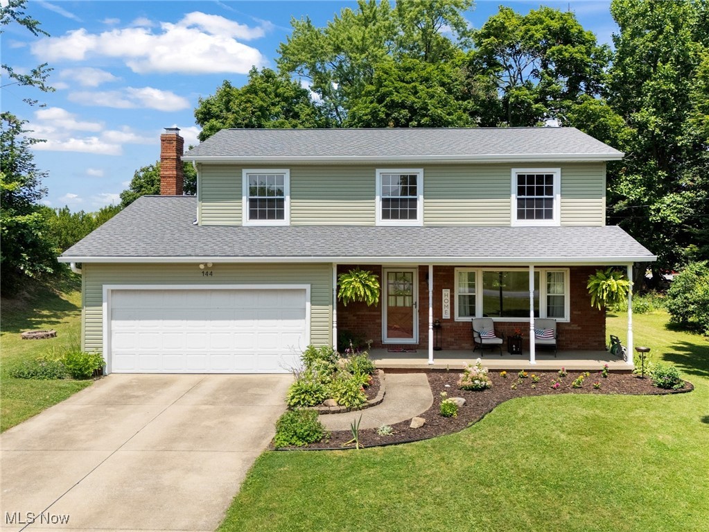 This warm and inviting 4-bedroom, 2.5-bath colonial has been lovingly maintained and thoughtfully updated. Enjoy the picture-perfect front porch, then step into a bright and cozy main level with a comfortable, flowing layout—ideal for everyday living. The home offers great storage in the basement, a spacious backyard for entertaining, and a convenient half bath on the main floor. Recent updates include vinyl siding, a roof, gutters, furnace, central air, landscaping, and fresh paint throughout—making this home truly move-in ready! Located in one of the area’s most desirable communities, this is a rare opportunity to own a well-cared-for home with space, charm, and peace of mind. Call or text today to schedule your private showing.