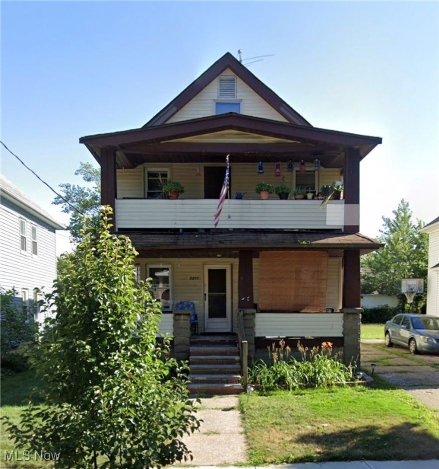 Welcome to 2215 Hood Avenue, a solid cash-flowing duplex in the heart of Old Brooklyn, one of Cleveland's most desirable and fastest-growing residential neighborhoods. This classic two-unit property presents an exceptional opportunity for both owner-occupants and investors seeking an affordable entry into a high-demand rental market. The downstairs unit offers 3 bedrooms and 1 full bath, currently vacant and ready for immediate occupancy or lease at a market rent of $1,150/month, while the upstairs unit features 1 bedroom and 1 full bath, currently rented at $750/month. With a current monthly gross income of $1,900 and annual gross potential of $22,800, the property provides reliable cash flow with room for upside. Recent updates include brand new roof, modern flooring and ceramic tub surround in the lower unit, vinyl and glass block windows throughout, separate utilities, updated electric panels, and partial roof replacement. Both furnaces are older but have had significant component upgrades in recent years. With the downstairs unit vacant and easy to show, this is a rare chance to increase rental income or live in one unit while a tenant helps pay your mortgage. Don't miss one of the last duplex opportunities at this price point in Old Brooklyn. 2215 Hood is turnkey and ready to deliver.
