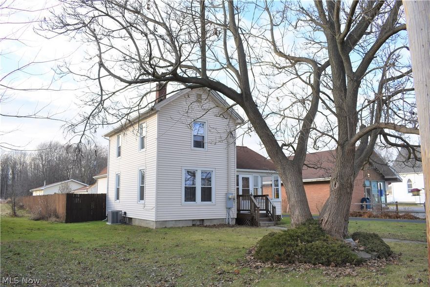 Opportunity awaits with this RARE find! 2 parcels sold together to provide income opportunity & a gorgeous home; mixed use property. There are 3 buildings: 1 home with approximately 2100 SF, 3 beds, 1 bath & a full basement, A huge garage currently in use by 2 businesses with full capability to continue leasing a portion of it & use other portion for your own business or private use, AND a Commercial building currently leased to USPS. All of this sits on a total of 7.19 Acres w/ a breathtaking stocked pond & wooded views! 1st step into the beautifully maintained home complete with vinyl siding, newer tilt-in vinyl windows, central AC, covered front porch, & a 12x14 screened in back porch w/ access to fully fenced in yard. Other features include a much-coveted First Floor Master w/ attached bonus room, First Floor Bathroom, Spacious kitchen w/ oak cabinets, pantry & appliances included, & a Great Room w/ propane fueled fireplace & Vaulted ceilings w/ exposed beams open to Loft bedroom!