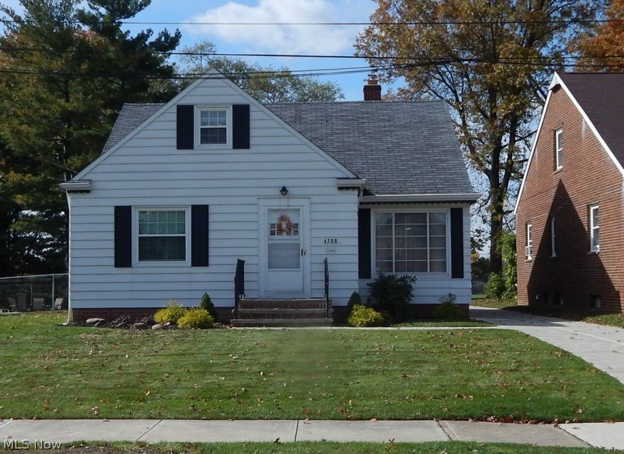 Lovely, Master Bungalow owned by one family since new!  More than 50K in repairs and improvements within the last five years.  This 1500 square foot plus home features a full bathroom on the first and second floors, plus a half bathroom in the basement.  Recent improvements include: Remodeled Kitchen, Remodeled First Floor Bath, New Furnace and A/C, New Driveway and New Windows.  Beautiful treed yard backs to Brooklyn's Memorial Park.  This beautiful home is as clean as they come.