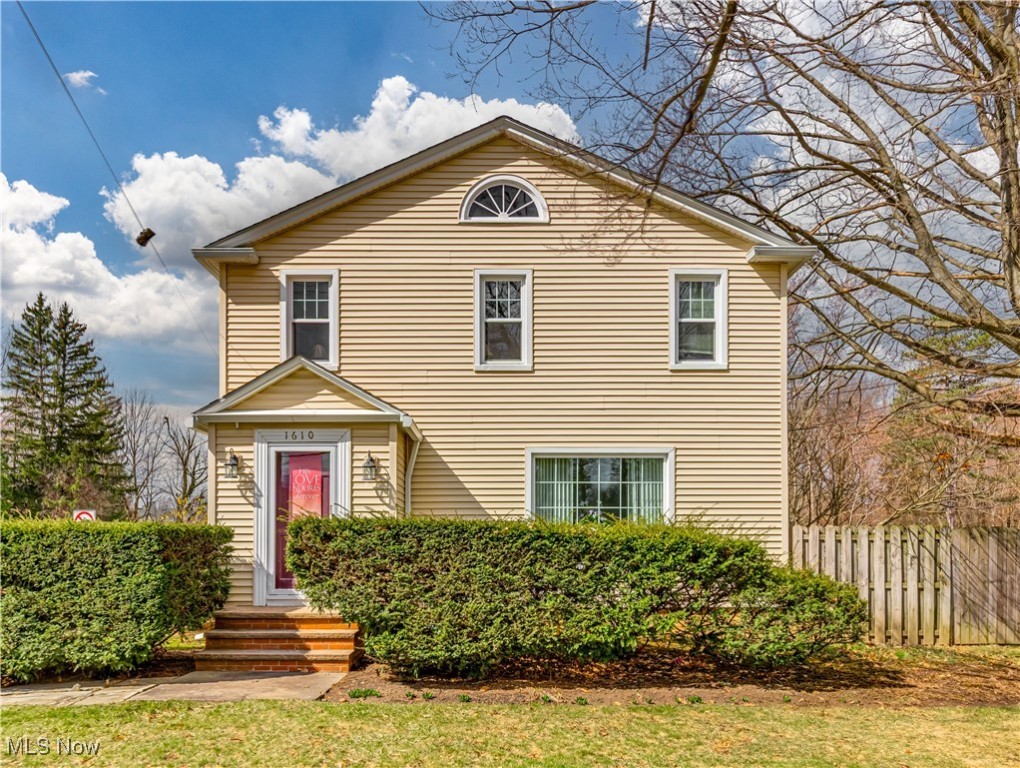 Welcome to this charming 3-bedroom, 1.5-bath colonial nestled on a spacious 0.26-acre lot in South Euclid! With nearly 1,900 square feet of living space, this classic home offers a welcoming layout that includes a formal living room, dining area, and a cozy sitting room ideal for relaxation or entertaining. The kitchen comes equipped with essential appliances including a refrigerator, range, microwave, and dishwasher. Kitchen also features Corian countertops. Enjoy added space in the partially finished basement—perfect for storage or a recreation area. Additional highlights include a full front porch, a large detached 3-car garage, forced air gas heating, and low-maintenance vinyl siding. Located just off Cedar Road with easy access to shopping, dining, and local parks, this home blends comfort, convenience, and timeless appeal. Listed at $224,900—don’t miss your opportunity to make it yours!