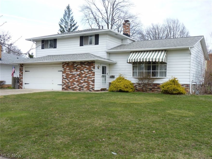 Looking for a SOLID Middleburg Heights home to call your own?  Cosmetic make-over needed at this 3 Bedroom, 2 Bath home with 2 car-attached garage.  Major updates include Furnace and A/C (2011), H20 (2014), newer roof & gutters (approx 2006-partial tear off).  This 4-level Split includes a basement and is in a great location off of the Parkway, over 1800 square feet!  Nice-size yard and backyard patio and shed.  Upstairs has original hardwood flooring and nice sized bedrooms and closets.  Lots of entertaining space here with a living room and a spacious family room!  Kitchen is open to the dining room.  Needs some TLC but a great Middleburg Heights opportunity!