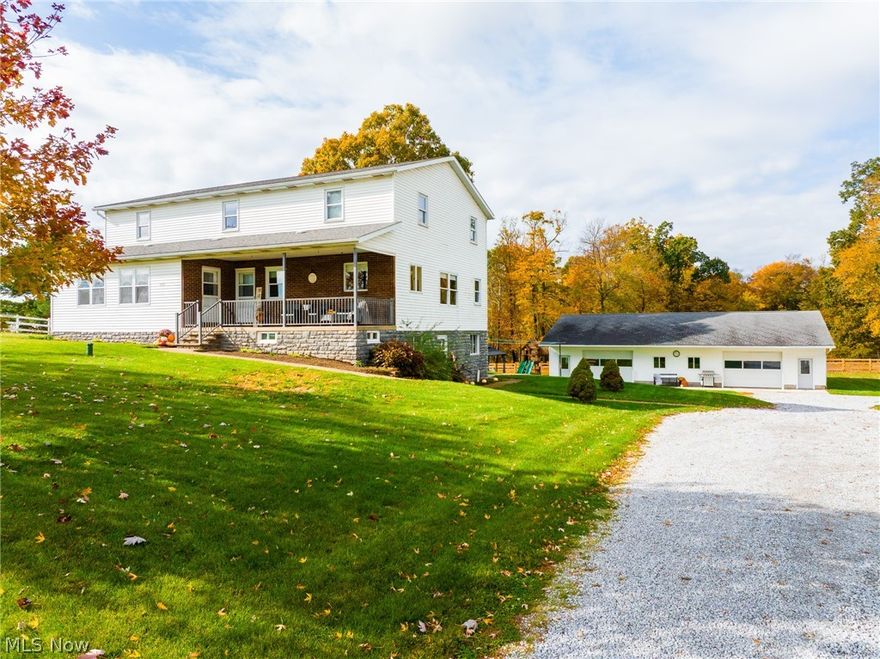 Onsite auction Tuesday, April 14th at 6:00 PM. This two-story 3,072 S.F. home is move-in ready and in a great location. The main floor offers a fully updated kitchen and dining area, a spacious living room, and a versatile multipurpose room. There is a dedicated main-floor laundry room and a full bathroom on the main floor, along with 1 bedroom. Upstairs, you’ll find 5 bedrooms and another full bathroom, providing plenty of space for family or guests. The large walk-out basement offers ample storage or potential for additional finished living space. A standout feature is the impressive 60’x40’ detached heated shop, perfect for garage use, hobbies, business use, or additional storage. Enjoy evenings on the covered front porch or the back deck overlooking the property. The home is heated by an efficient Cozy Glow wood stove, and has a natural gas hot water heater, well, and a private septic system. The property also includes a small storage barn and a fenced pasture area. Some utilities are shared—please contact the agent for details on this.