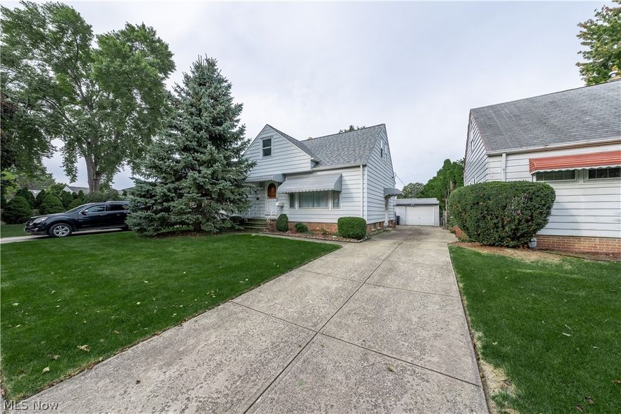 Welcome to this adorable Cape Cod nestled in West Park; minutes to Cleveland Hopkins Airport, downtown Cleveland, The Flats, and all major highways. It is accessible with public bus transportation, too. This home has an abundance of storage on the second floor, running the full length of the home. The second floor can be utilized as a teen suite or a master bedroom with a nursery or in home office. The main floor has 2 additional bedrooms with ample closets. The home boasts HARDWOOD FLOORS through the whole house under the well maintained carpeting. The basement has a partially finished recreational room ( 34x10) along with a full laundry room and workshop. The back yard is completely fenced in and can be enjoyed while sipping coffee in the three season room with a skylight for star gazing. The basement freezer is included. Roof , gutters, and furnace are < 5years old. Hot water tank 2020. Make your appointment today to see how affordable home ownership can be!