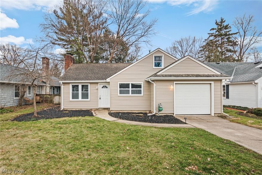 This completely renovated Kew Gardens bungalow is home to 3 bedrooms and 1 full bath. Perfectly placed in the heart of Berea, this turnkey home has an interior that has been strategically and thoughtfully updated with beautiful hardwood floors, freshly painted walls, and full kitchen renovation. Enter inside and enjoy convenient one floor living with easy access to everything you need. The spacious & inviting living room features large front & rear windows, a cozy original brick fireplace, and access to the private backyard. The wonderful chef's kitchen boasts brand new crisp white cabinetry, ample counter space, large double sided sink, and adjoining laundry room/pantry for additional storage. All 3 bedrooms, including the master, include deep closets, neutral colored walls, and new modern ceiling fans. The full bathroom has been fully updated with new flooring, shower/tub, vanity, and light fixtures. Don’t miss out on the potential for additional entertainment in the vaulted second f