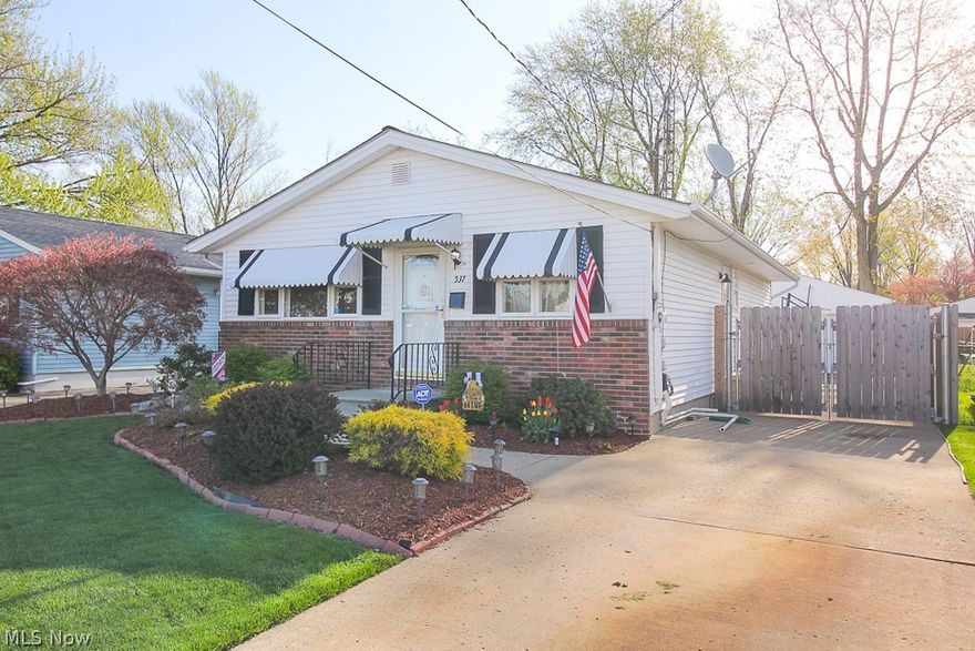 Charming, updated move in ready ranch located minutes away from Lorain County Community College, shopping/restaurants, and multiple highways. This well maintained home offers three bedrooms, one updated bathroom, an updated eat-in-kitchen, and a beautifully landscaped front yard. The waterproofed basement offers office space, a recreation room, storage, and a large laundry area. The backyard is fully fenced in with a detached 1 car garage, a storage shed, and a spacious enclosed sunroom. Schedule your showing today!