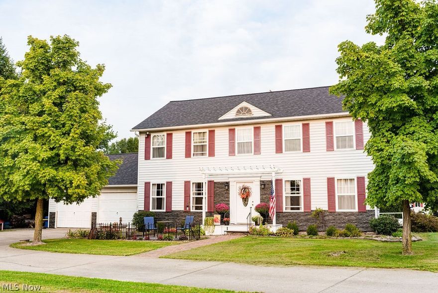 Location, location, location! Where else can you enjoy the peacefulness of the country within walking distance of shopping and restaurants? Located in Medina township in a park-like setting. Beautiful two-story colonial on 5.07 acres overlooking a stocked pond with plenty of privacy and approximately 2 wooded acres. This 4 bedroom home is hardwood floors throughout. Timeless woodburner sits upon a brick hearth in the spacious great room. Very large master bedroom with a master bath and walk-in closet. Second-floor laundry! Walkout basement leads to the side driveway to access the 28x40 concrete floored barn. Huge deck in the back to enjoy your backyard bbq's. Quaint front porch to enjoy your morning coffee. New roof in July 2017, new windows August 2017. This house is a true gem! Schedule a showing before it's too late!