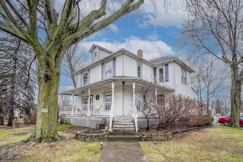 This side by side farmhouse duplex is full of charm and opportunity! Whether you're looking for multi-family living, rental income to offset your mortgage, or a solid investment, this home has you covered. Both separately metered units are filled with character, featuring original woodwork, archways, and hardwood flooring. A wonderful wraparound porch offers the perfect spot to enjoy the summer breeze. Inside, each unit includes an updated kitchen, a modern bathroom, and two comfortable bedrooms. The divided basement provides storage space for each unit, along with separate laundry hookups for added convenience. Set on a beautifully landscaped half-acre lot, there's plenty of room for gardening, plus a fenced yard where kids and pets can play. Don't miss this rare find, call today!