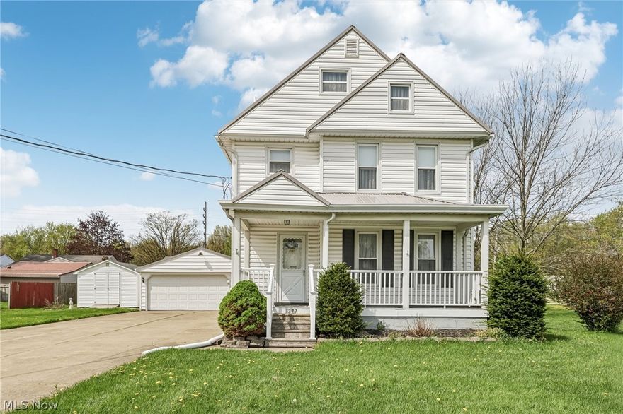 Timeless Colonial on a corner lot in close proximity to Lake Erie. There's something special about a home that's been loved for decades-and you feel it the moment you arrive. Situated on a desirable corner lot spanning three parcels, this property offers space and flexibility. The home features 3 bedrooms and 2 full baths, along with a spacious attic that presents an excellent opportunity to create additional bedrooms, a home office, a private retreat, or a creative space tailored to your lifestyle. Along with an overall well-maintained home, it recently received a newer metal roof and a new concrete driveway, adding both value and peace of mind. Step outside to enjoy the inviting back deck-perfect for relaxing or entertaining-and a detached 2-car garage for added convenience. Ideally located just about a mile from the shores of Lake Erie and close to the charm of historic Ashtabula Harbor, with its shops, dining, and local attractions. This home also offers easy access to local amenities while remaining nestled in a great neighborhood. A solid well-cared-for home with room to grow, it's a place where memories have been made and where new ones are waiting to begin.