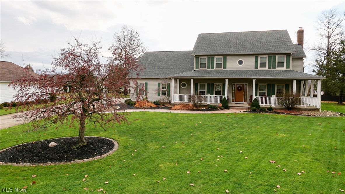 You will fall in love with the exceptional quality & absolutely beautiful 4 bed/4 full bath colonial located on a cul-de-sac with 1/2 + acre lot! Notice the stamped concrete sidewalk & wrap around porch (yes, the swing stays). This home gives you an open floor plan for entertaining. Formal dining room, living room w/ french doors to the family room w/fireplace, which leads you to the gorgeous vaulted 3 season sun room and then to the nice deck w/ pergola & large, flat backyard! The kitchen is awesome featuring an island, granite counters, SS appliances to include a Chef's Jenn-Air stove & plenty of storage. First floor office could be a 5th bedroom if needed. The mud room off the 2.5 car garage is so convenient as a drop zone. The 2nd floor features 4 good sized bedrooms - 3 of which have walk in closets! The master ensuite offers an updated bath (walk-in shower & heated/jetted soaking tub). The laundry room completes the 2nd floor. The finished basement is awesome to include a ba