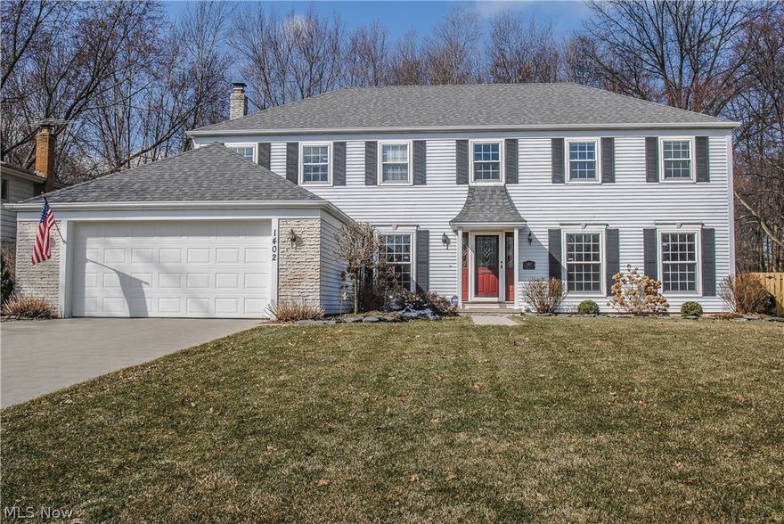 A-1 Pristine Colonial In The Heart Of Westlake .... Lots Of Newer Improvements .... Wonderful Eat-In Kitchen With Porcelain Flooring, Plenty Of Counter Space, Newer Appliances, And Breakfast Area Is A Chef's Delight .... Very Cozy Family Room With The Wood Burning Fireplace And Wood Beamed Ceiling Detail .... Inviting 3 Season Glass Enclosed Sun Room .... Huge Master Suite With Beautifully Remodeled Bath That Includes Porcelain Flooring And Shower Surround Along With An Impressive Glass Door And Enclosure .... 3 More Bedrooms And Another Impressive Full Bath Cap Off The 2nd Floor .... Impressive 2 Story Foyer With Hand Made Amish Staircase .... Huge Den Off Foyer .... 1st Floor Utility .... Storage Space Galore .... Newer Windows With Transferrable Warranty .... Newer Roof And Gutters .... Newer Furnace And Air Conditioning .... Newer Hot Water Tank .... Freshly Painted In Smart Earth-Tones .... Newer Carpet .... Neighborhood Pool And Pavilion .... Pride Of Ownership Very Evident ....