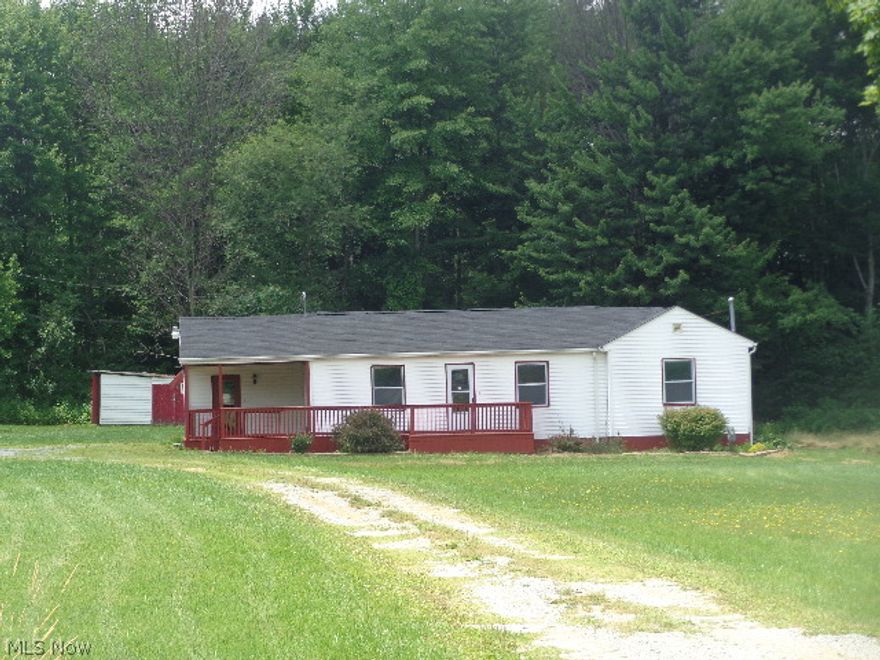 Ranch home with 3 bedrooms, 1 full bath, and 1 half bath. Property is located on a large lot and sits back from the road. Property sold as is. No guarantees. No warranties. Must be pre-approved or show proof of funds.