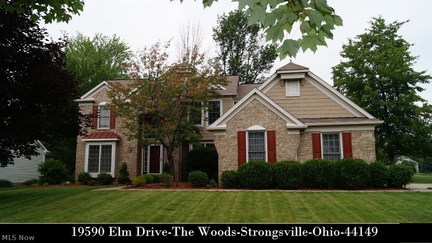 You'll love the recent updates to this striking Pulte built colonial with distinctive brick front nestled on a quiet street on a gorgeous wooded lot with lots of privacy! One of the largest floor plans offering elegant 2 story foyer with hardwood floor, 1st floor library/office has shared fireplace with family room overlooked by spacious island kitchen with all new stainless steel appliances, formal dining room with boxed bay window and handy butler's pantry, and vaulted master suite with romantic 2nd fireplace - luxury bath - gigantic 17x10 walk-in closet! Convenient 1st floor laundry with washer & dryer included, desirable side loaded 3 car garage with huge 3 car wide driveway, 32x28 finished recreation room complete with pool table, and 19x18 custom deck views an attractively landscaped backyard bordered by creek! Newer 14x10 Amish built shed complete with electricity, all appliances and a 1 year $399 America's Preferred Home Warranty for your peace of mind! New neutral carpet throu