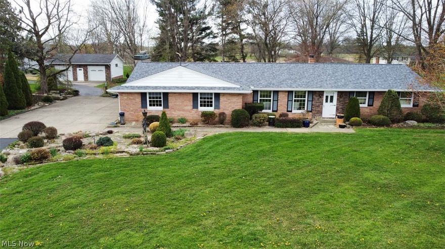 Quality One-Owner Three Bedroom, 2.5 Baths, Brick Ranch Home On 2.2 Acres, Attached Garage, 24 X 32 Detached Garage, Small Bank Barn, Nimishillen Twp., Stark Co., Louisville Schools. Live Onsite with Online Bidding Available on Real Estate. Absolute auction, all sells to the highest bidders. ONLINE BIDDING BEGINS TUESDAY, MAY 19, 2026, AT 9:00 AM, AND AUCTION LIVE ON-SITE BIDDING WILL BEGIN WEDNESDAY, MAY 20, 2026, AT 3:30 PM, REAL ESTATE SELLS AT 5:00 PM.
Real Estate features a one-owner brick ranch home with three bedrooms and 2.5 baths. Nice 2.2-acre lot with attached garage and outbuildings. Home features 2,489 sq. ft. of living area, a kitchen with a tile floor, cherry cabinets, a granite breakfast bar, and appliances, including a dishwasher. Cozy den room with wood burning fireplace off kitchen with half bath as well as large sunroom out the back overlooking a private yard and garden area. Formal dining room with built-in cabinets, large front living room. Full bath and two bedrooms plus the large primary suite with a private full bath, double closets, and a sliding door out to the back patio. Partially finished basement, washer and dryer, gas boiler heat, updated hot water heater, central air, 200-amp electric, backup Generac generator. Attached two-car garage and finished 24 X 32 garage with gas forced air heat, two overhead doors, and two-story bank barn. Two blacktop driveways. Concrete apron. The property will be open for viewing on Thursday, May 14th, from 5:00 PM - 6:00 PM.
