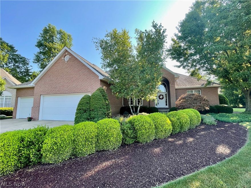 This immaculate custom built 3 bedroom brick ranch located in a gorgeous neighborhood is just waiting for you to call HOME. As soon as you enter the beautiful foyer you will just fall in love. The high tray ceilings, gorgeous wood work, solid 6 panel wood doors, updated granite and a brand new roof are some of the beautiful features. 2 private bedrooms with jack and jill bathroom are located on one side of the house with a 34ft hallway connecting the master bedroom and huge master bath on the other side of the house.  An open concept dining room is great for entertaining. Lots of light flowing in from the window in the huge great room with high tray ceiling. Enjoy the two way gas fireplace which is between the great room and Hearth room. The cozy hearth room is located right off the eat in kitchen. It features built in bookshelves and a wall tv. You'll also have access to your beautiful back patio through the Hearth room patio door.  The Kitchen has plenty of storage with all the​​‌​​​​‌​‌​​​‌‌​​​‌‌‌​​‌​​‌‌​​​​ appli