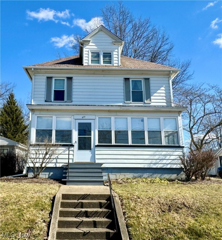 Beautiful 4 bedroom 1.5 bath colonial home located in the heart of Massillon. The home is conveniently located to Route 21, shopping, restaurants, and all that downtown Massillon has to offer. Inside the home you will find a spacious first floor consisting of high ceilings throughout, living, and family rooms which are open to the wood staircase and dining room. Completing the first floor is a spacious eat in kitchen offering appliances along with plenty of counter and cabinet space. There is a half bathroom off the kitchen with charming solid wood built in cabinets and drawers. Upstairs offers 4 large bedrooms some with walk in closets and all the charming original hardwood trim, baseboards, and floors under the carpet. The full bathroom has original clawfoot tub and linen closet. There is also a huge walk up attic perfect for extra storage or can be finished into a 5th bedroom. Laundry is located in the basement along with two additional rooms for storage and walk out access to the back yard. There is a sunroom off the front of the home which has the perfect view for those beautiful spring and summer sunsets and a mud room off the back of the house leading to a patio to enjoy as well. Lastly the detached two-car garage, carport, and large double lot offering plenty of outdoor space. Make sure to schedule your private showing today!