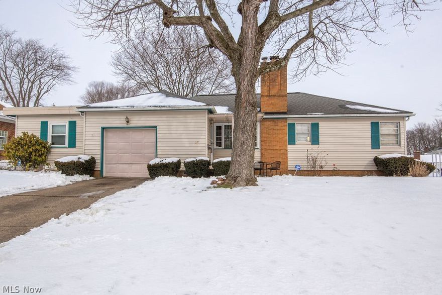 This cute ranch home, located in the Market Heights neighborhood, features 3 bedrooms and 1 full bath. Stepping in there is a roomy living room with a wood-burning fireplace perfect for the cool winter nights. Moving through the home the kitchen has ample counter space and the appliances convey. One of the bedrooms features great built-in shelving and cabinet space. Rounding out the first floor living space is a cozy dinning room and large family room perfect for gatherings.  The ample basement has a dedicated laundry area and the rest of the space could easily be finished and converted into a rec room, office space or additional bedroom. The one-car garage is attached for quick access. A one year home warranty is included with the home! Make your appointment to see this home today!