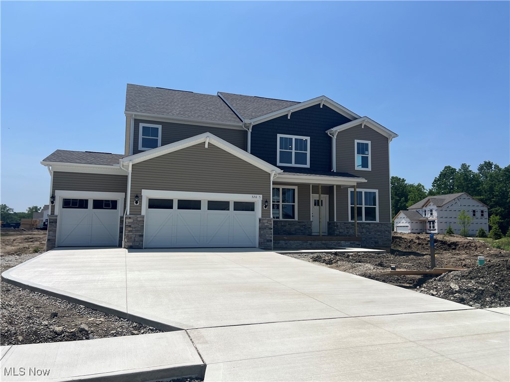 UNDER CONSTRUCTION: This stunning Willwood Design features four bedrooms upstairs plus a private guest suite on the main level! Take in the breathtaking pond views from the covered patio. This home boasts plenty of storage throughout with a 3-car garage and a full unfinished basement with 9’ ceilings! The open concept living is a dream with a 2-story gathering room with a cozy fireplace for those winter days. The private flex room is perfect for a home office, play room, or library/den. Personalize your new home at our Design Studio. With quick access to I-90 and within 10 minutes of popular conveniences like Avon Commons, Crocker Park, Huntington Beach, and more, now is the time to schedule your personal appointment to learn more about this unique opportunity in this opportune Avon Lake community!