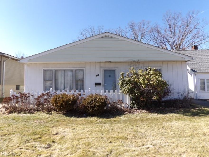 Charming 3 Bedroom 1 Bath located in Youngstown! Youngstown City School District. 1 car detached garage, enclosed back porch, formal dining room, kitchen w/plenty of counter space, and utility room w/ washer and dryer hook-ups.This will not last long MOVE IN READY! Monthly rent is $575.00 plus utilities. Full deposit and first months rent required. No pets or smoking permitted. MUST SEE!