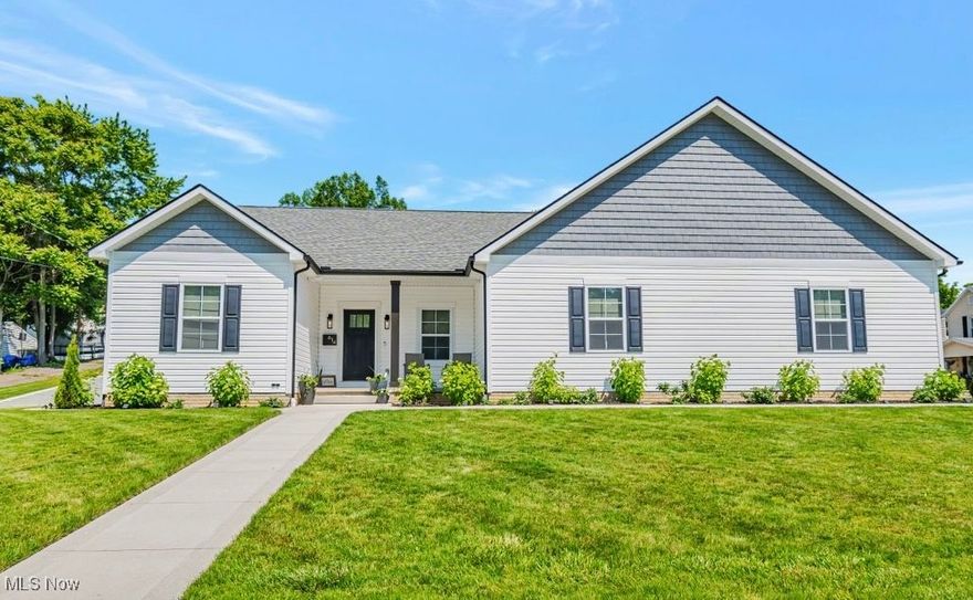 Custom Single Story Built in 2022 on an almost .5 acre lot and walking distance to the City Park! This home has it all! 3 large bedrooms, 2 baths, 4 car tandem garage with epoxy floors,  11ft ceilings in main areas, 9ft ceilings in bedrooms, designer chandeliers, 42” maple soft-close cabinetry with pull out shelves, quartz counters and matching backsplash, walk-in pantry, GE Cafe Appliances, professional grade stove vent and American made vent hood, all solid flooring, 36inch wide doors, smart LED lighting throughout, Levolor smart blackout shades, Container Store designed master closet, 1st floor laundry, built in steel cabinetry in garage, 9ft full basement with egress window and rough ins for future projects, dual sump pumps on battery back-ups, extended concrete driveway and patio, new city sidewalks, 240V 60 Amp Circuits in Garage and 120V 30 Amp RV Circuit, whole home humidifier, 24kW whole home standby Generac Generator. Agent Owned.