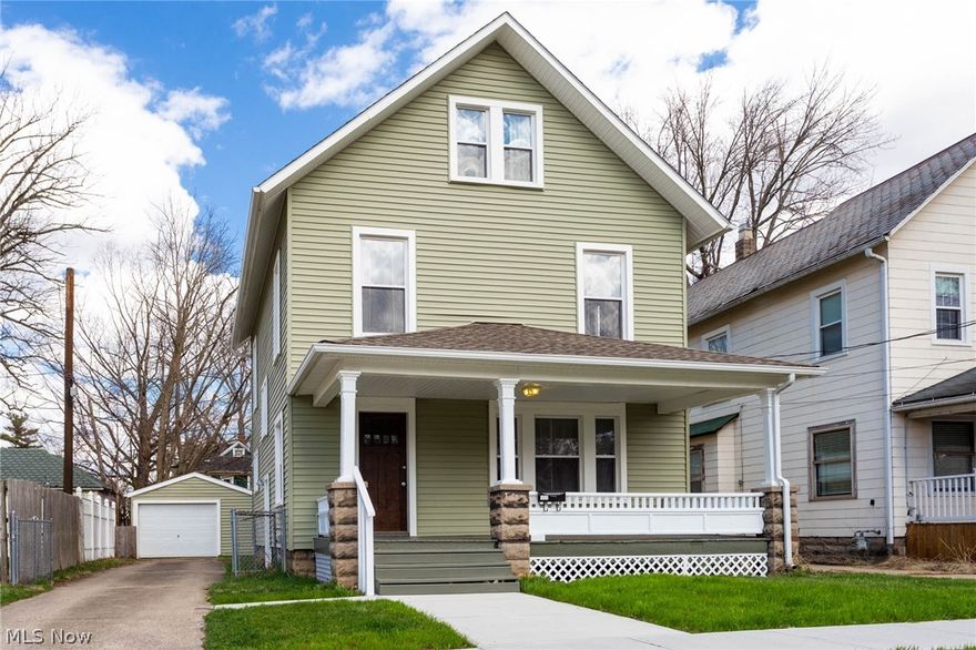 4 (possible 5) bedroom house! Updated one full and one half bath. Large living room and dining room. Updated kitchen with breakfast nook. Finished 3rd floor. A great deal for a family. Newer windows, furnace and hot water heater. Update wiring and plumbing; new water line coming into the house. New concrete driveway apron, sidewalk and walkway.