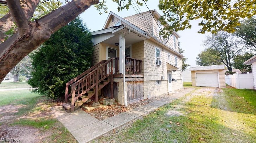 Great Investment Opportunity!  Great location, close to the freeway, shopping, schools, and more.  Large Eat-in kitchen, beautiful enclosed front porch, deck off the back, and first floor laundry.  Call today to schedule your showing!