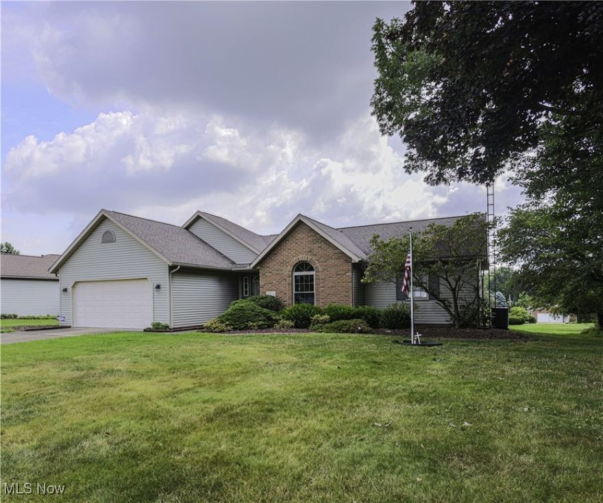 Escape to your dream ranch nestled in the heart of a picturesque, well-established neighborhood where charm meets modern convenience. Every detail has been crafted to perfection, offering a seamless blend of comfort & elegance. As you step onto the sprawling property, you're greeted by the allure of wide-open spaces & serene surroundings. The ranch boasts an open floor plan that invites natural light through every room. Entertain effortlessly in the expansive eat-in kitchen, ample counter space, a gathering spot for friends and family. The great room, adorned with a cozy fireplace, serves as the heart of the home, a place where memories are made & stories are shared. Imagine evenings spent curled up by the fire, enjoying the warmth & ambiance it brings to this inviting space.  Retreat to the luxurious Master Suite, a sanctuary designed with your comfort in mind. The master bedroom exudes tranquility, offering a peaceful haven to unwind after a long day. Need more space? The full unfinished basement presents endless opportunities to create your own personal oasis, a home gym, workshop, or even a home theater, the choice is yours. With plenty of room to customize & expand, this home truly accommodates your unique vision and lifestyle. Outside, the ranch sits on a generous lot.  Lush greenery create a sense of tranquility, while a well-maintained landscape adds to the home's curb appeal.  Located in a sought-after neighborhood known for its community spirit & proximity to amenities, this ranch offers not just a home, but a lifestyle. Enjoy easy access to schools, parks, shopping, & dining, all within a short distance.  Call today for a tour! Auditor states there are 2 bedrooms; but Seller indicates there are 3 bedrooms.