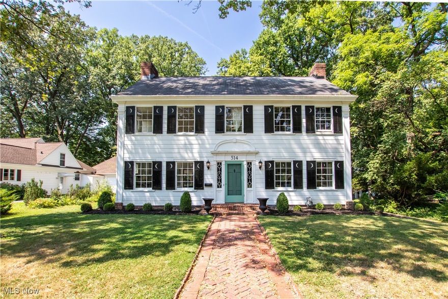 Discover the timeless beauty of the historic Allen Home, a stately center hall colonial built in 1917 for Edgar “Daddy” Allen—founder of Easter Seals and Elyria’s first hospital. Perfectly positioned on a picturesque ¾-acre lot, this remarkable property overlooks the Black River and Cascade Park’s waterfalls and hiking trails, with the Lorain County Historical Society’s “The Hickories” museum just across the street. Inside, classic character blends seamlessly with modern updates. The home features a stunning designer kitchen, three fully renovated bathrooms, refinished hardwood floors throughout, and new central air. Offering 4 bedrooms, 3 full baths, and 2 half baths (one on the main floor and one in the basement), the layout provides comfort and convenience for today’s living. All bedrooms and full baths are located upstairs, with a full-height third floor ready to be finished into an additional bedroom, bath, office, or game room. The basement adds even more versatility, with Nature Stone flooring in the laundry area, a fruit/wine cellar, and a workshop. From its rich history to its thoughtful updates, the Allen Home is a rare opportunity to own a piece of Elyria’s heritage—ready for you to move right in.