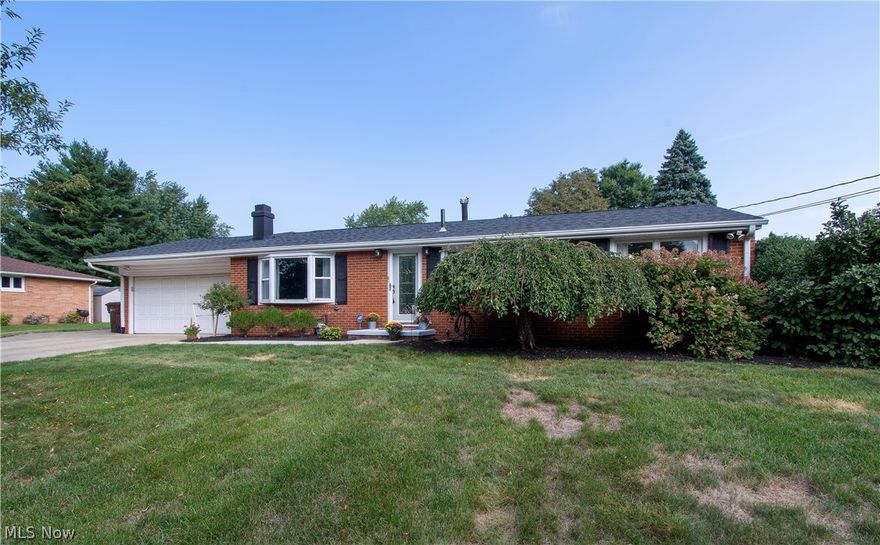 You will love this charming, well-maintained all-brick ranch home, situated on approx. 1/2 an acre. Bright & airy with a contemporary color scheme, a newer roof (2020), many updates, and more. The main floor features a great room with a large bay window open to the eat-in kitchen, two bedrooms (one has barn doors to a huge walk-in closet w built-ins), a full bath (w double sinks), and a sunroom/four-season room. The recently updated eat-in kitchen offers quartz countertops, beautiful glass tiled backsplash, stainless appliances, lots of cabinet space, recessed lighting, and a dining area open to the bright and spacious sunroom. The delightful four-season room has a fireplace with a white mantel, an abundance of windows overlooking the pool area, and leads out to the pavers patio and private backyard with a fenced-in heated inground pool with a lovely sized shed/pool house; which is perfect for entertaining and relaxing with family and friends. The lower level has a finished basement that offers over 714 sq ft of living space which includes a recreational room with a wet bar, a wood-burning fireplace, a full bath (w walk-in shower/two vanities), a large 3rd bedroom, glass block windows, a laundry room, and storage space. The three-car garage currently has one car area used as a workshop. Jackson school system. Great location, close to everything!! A must-see!! Make an appointment for your private showing today!