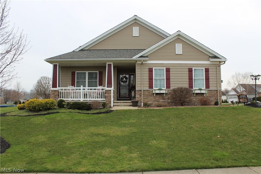 THIS IS THE ONE!!  Breathtaking 3BR/2BA Stylish Ranch in an Outstanding Quiet Neighborhood. Easy One Floor Living Says it All.  Gourmet Kitchen with Granite Countertops and Stainless Appliances. Inviting Dining Room/Breakfast Room. Open Floor Plan into Spacious Great Room with Fireplace.  Master Suite with  Impressive Walk In Closet.  Large Corner Lot nearly .25 acres.  Patio, Gazebo, and Storage Shed surrounded by a Parklike Blossom Filled Back Yard.  Peaceful Covered Front Porch.  Room to Expand in Enormous Full Basement with Bath Rough In.  Storage Space Galore.  Worry Free Living with 1 Year Seller Paid Cinch Home Warranty.  LOCATION, LOCATION, LOCATION. This Home Truly Has It All and More. PUT THIS ON YOUR MUST SEE LIST TODAY.