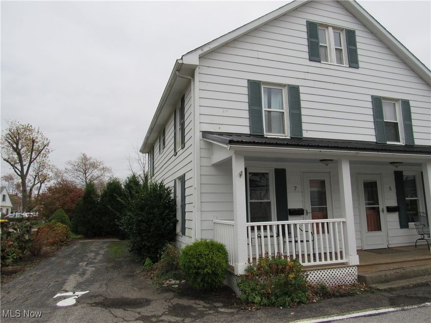 RENTAL!  Are you looking for a 2BR rental in a beach community?  Check out this updated 2BR Duplex with Lake Erie views & access to the Fairport Harbor Lakefront Park!  Relax & enjoy a Lake Erie view from the cozy front porch of this unit!  Unit #7 features updated LTV flooring in the spacioius kitchen for easy cleaning!  There is ceramic tiled flooring in the first floor laundry room & second floor full bathroom with a clawfoot soaking tub/shower!  The utility closet off of the dining room has additional storage.  The spacious kitchen with all appliances including a washer & dryer in the separate laundry room make this opportunity easy to move into!  Owner requires a 1-year lease minimum, security deposit equal to one month's rent, background check & credit check!  Don't miss this opportunity to see for yourself if "Life is Better in a Beachtown!"  Call now!