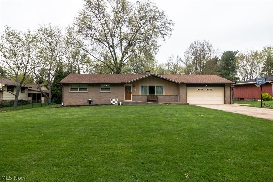 Updated 3 bedroom, 2.5 bathroom brick ranch in Plain Twp. Enjoy the updated kitchen with stainless appliances, tile back splash, new counter tops and a large eating area that opens to the sunken family room with fireplace and door leading to a covered back patio perfect for entertaining family and friends. There is also a large living room, a nice 1/2 bathroom plumbed for laundry room, a nice sized master bedroom with full master bath, 2 more bedrooms and another full bathroom. The full basement has another fireplace and has huge potential to be finished or used for plenty of storage. Other features include brand new central air unit, a 2 car attached garage with opener, great flat back yard, covered back patio, storage shed, cement driveway and more. This is a great house in a fantastic location.