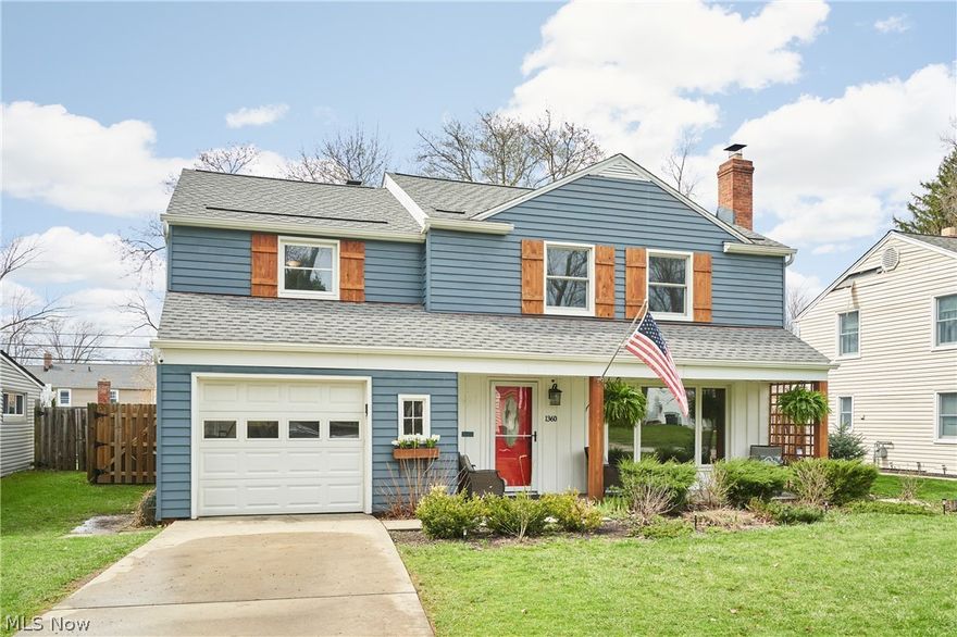 Desirable Colonial that Boasts (3)Spacious Bedrooms and Spectacular Family Room! Charming home welcomes you with stunning hardwood floors throughout with a wood burning fireplace in living room to relax and enjoy. Dining room offers unique built-ins adding character and warmth leading to an efficient kitchen with an abundance of cabinets and newer appliances. Family room features a floor to ceiling brick gas fireplace making it the perfect holiday gathering room! Custom built-in bookcases showcase the family room along with beamed high ceiling. Large laundry room and half bath are conveniently located on main floor and attached garage is a plus. Heading up the eye catching staircase to the second floor you'll find (3) newly painted, generous sized bedrooms with plenty of closet space and a fully renovated full bathroom. Rear slider opens to enjoy the backyard where you'll find privacy with a fully wooden fence installed in 2019 to keep the kids and pets safe. ALL appliances stay making this home truly move-in ready condition!
Exterior updates include:  Anderson windows, gutters, roof, front and side doors, paint and cedar shutters. Interior updates include: Hardwood floors sanded/stained, fresh paint throughout, updated master bedroom with additional closets added, updated full bathroom and half bathroom, new furnace(2025),new HWT(2026), updated kitchen floor and utility room. This is the ideal family home with sidewalks and street lights located in a neighborhood with a sense of community and family living. Schedule a showing today and make this your own!