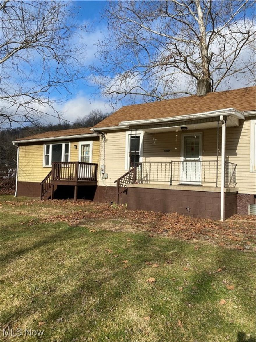 Very nice 3 bedroom 2 bath rental. Rent is $800.00 a month plus utilities for a year lease. No pets, no smoking, at least a 600 credit score, and background check that you must pay approx. $45 for. This home has been freshly painted and has newer flooring throughout. It also has a first floor laundry and central air. Large relatively flat yard to enjoy. Located approx. 3 miles outside of St. Clairsville and approx. 5 miles to the Ohio Valley Mall, the Plaza, and restaurants. (Agent Owned)