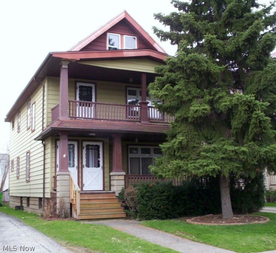 Terrific opportunity to own this two family home! Desirable location--close to Metroparks! Both units have front & back porches! Separate utilities! Living rooms and dining rooms have built-in cabinets! Priced to sell fast! Seller looking for a buyer to assume all Garfield Heights Point of Sale Violations. Much potential!