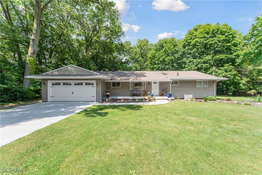 Welcome to peaceful country living with 3 bedrooms and 2 full baths in Green Local Schools! This meticulously maintained ranch sits on over an acre of land and offers a rare combination of privacy, comfort, and updates. Enjoy a spacious backyard perfect for relaxing or entertaining, with serene views of deer grazing right from the oversized living room window.
Inside, you’ll find a home that has been lovingly cared for and kept exceptionally clean. The basement includes a radon mitigation system for peace of mind. Recent updates add value and convenience, including a new concrete driveway (2022), a whole-home water softener and filtration system (2023), leaf filters on gutters, and a new well (2024). A new drain system has also been installed around the entire foundation, ensuring long-term protection. Schedule your private showing today! 
Whether you’re looking for move-in-ready comfort or a serene retreat with modern improvements, this property is a must-see!