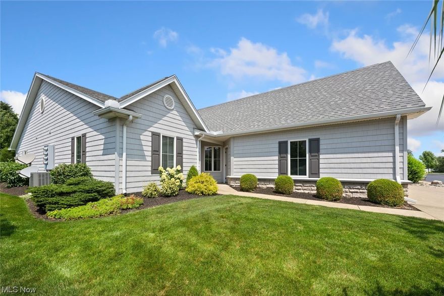 Experience serene living at Point Falls, Marblehead, Ohio. This 3-bed, 2-bath ranch condo embodies comfort and style. Open layout, sunroom, and fireplace create an inviting ambiance. The kitchen features granite counters, stainless steel appliances, and abundant cabinetry. Unwind in the master suite with an en-suite bath. Additional bedrooms offer flexibility. Enjoy the private patio for outdoor relaxation. Gated community perks include a pool, clubhouse and private marina. Explore Lake Erie's shores and local shops nearby. This condo offers coastal living at its best. Make it yours today!