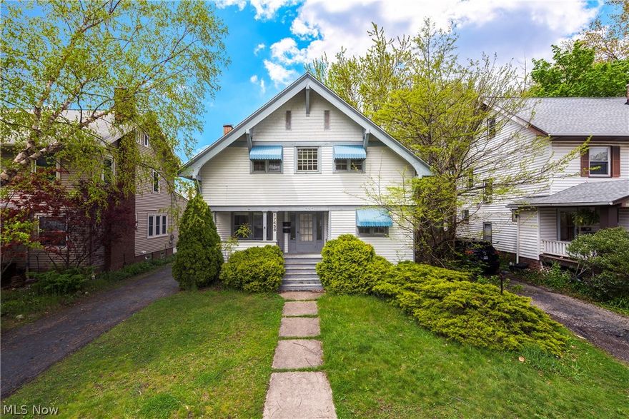 Great Lakewood double in a very desirable location!  Each floor has 2 bedrooms and 1 bath.  Charm w Leaded Glass.  Both units have a great sized Living room & dining rooms.  Nice size kitchens both with stove & refrigerator. Two car detached garage.  Access the third-floor with pull-down metal attic steps, loads of storage. Priced to sell, call to make your appointment while it's available.  Selling as-is, Seller to make no repairs.