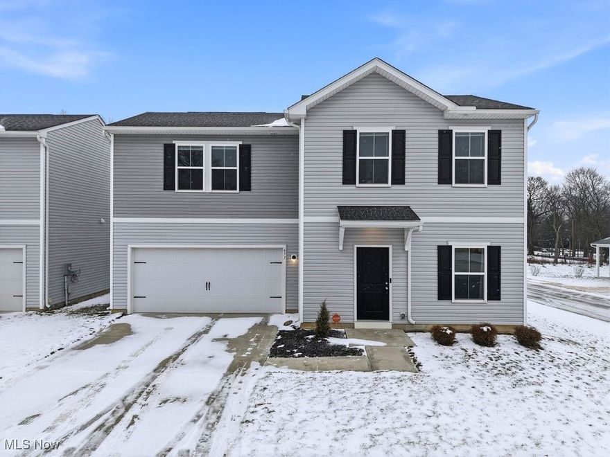 Built by K. Hovnanian in 2022, this move-in-ready home is ready for its next owner and offers modern living just steps from the Akron Zoo! The open-concept main floor features a gorgeous kitchen with crisp white cabinetry and stainless steel appliances, flowing seamlessly into the living and dining areas—perfect for everyday living and entertaining. Step outside to a spacious, fully fenced yard, ideal for pets, play, or relaxing evenings outdoors. Upstairs, the primary suite boasts a large walk-in closet and an updated full bathroom. Two additional bedrooms share a hall bath, and you’ll love the convenience of second-floor laundry. With its prime location, thoughtful layout, and stylish finishes, this home checks all the boxes—don’t miss your chance to make it yours!