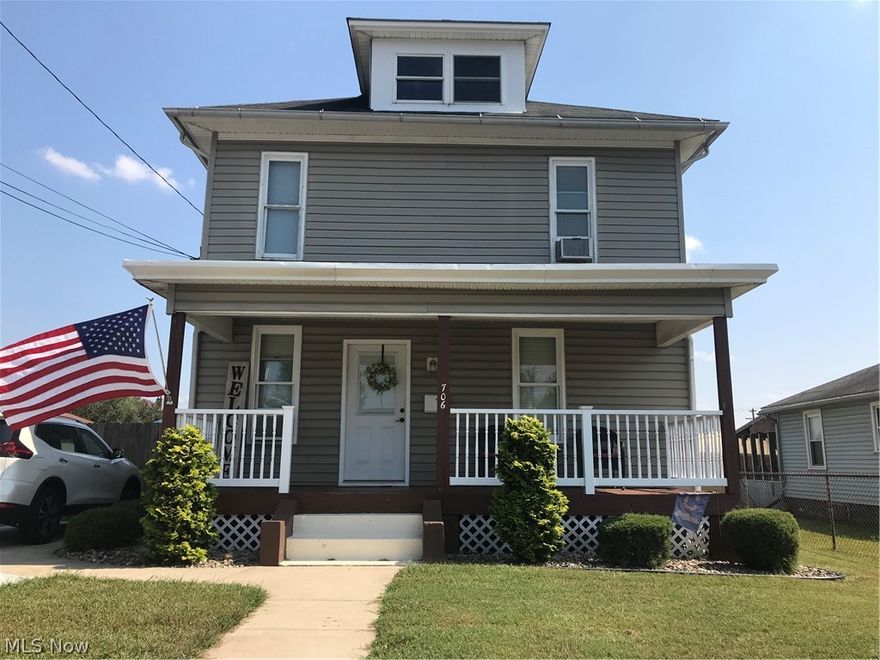 Three bedroom, 1 1/2 bath updated two story located in quiet residential area. Large welcoming front porch leads into a spacious great room. Fenced backyard is private. Utility building remains.